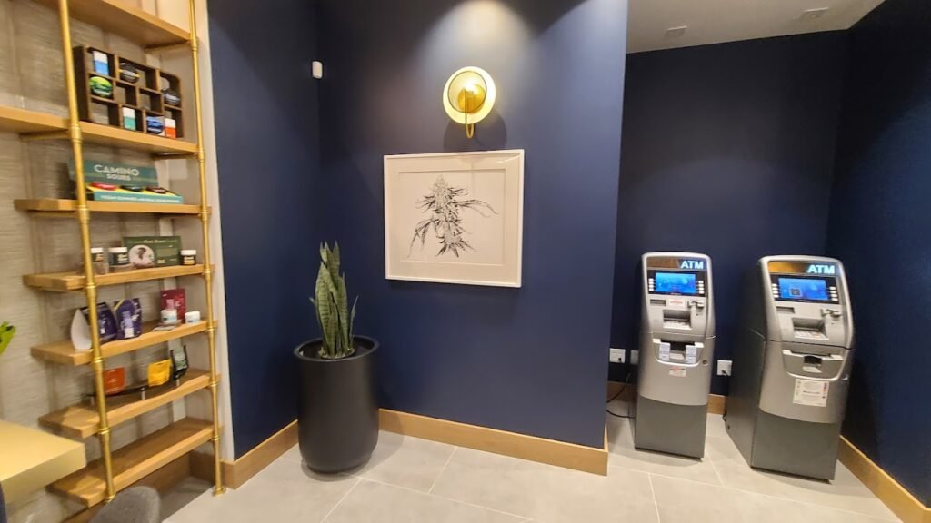 amplify dispensary atm machine area