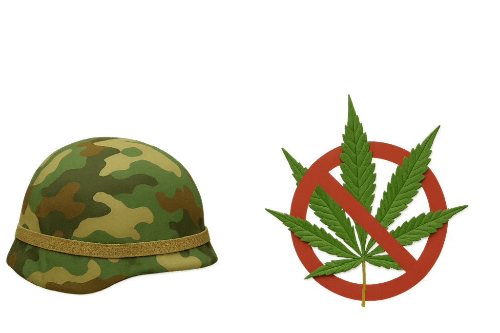 why does the military ban active marijuana users
